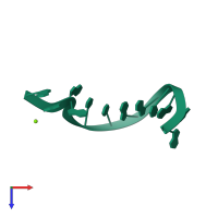 PDB entry 4ro8 coloured by chain, top view.