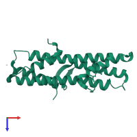 Disks large 1 tumor suppressor protein in PDB entry 4rp5, assembly 1, top view.