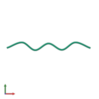 PDB entry 4rp6 coloured by chain, front view.