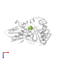 CITRIC ACID in PDB entry 4rpf, assembly 1, top view.