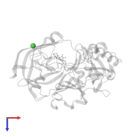 NICKEL (II) ION in PDB entry 4rro, assembly 1, top view.