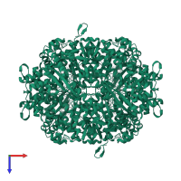 Deoxynucleoside triphosphate triphosphohydrolase SAMHD1 in PDB entry 4rxp, assembly 1, top view.