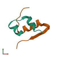 Hetero dimeric assembly 1 of PDB entry 4rxw coloured by chemically distinct molecules, front view.