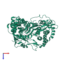 RNA-directed RNA polymerase in PDB entry 4ry5, assembly 1, top view.