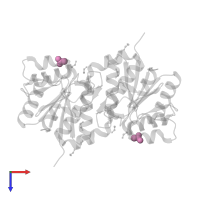 ACETATE ION in PDB entry 4s0z, assembly 1, top view.