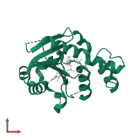 PDB 4s1o contains 1 copy of Probable nicotinate-nucleotide adenylyltransferase in assembly 1. This protein is highlighted and viewed from the front.