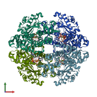 PDB entry 4to4 coloured by chain, front view.