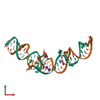 PDB entry 4ts0 coloured by chain, front view.