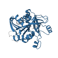 The deposited structure of PDB entry 4ts9 contains 3 copies of Pfam domain PF01048 (Phosphorylase superfamily) in Purine nucleoside phosphorylase DeoD-type. Showing 1 copy in chain A.