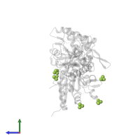 trimethylamine oxide in PDB entry 4tsm, assembly 2, side view.
