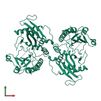 PIPK domain-containing protein in PDB entry 4tz7, assembly 1, front view.