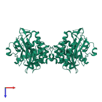 PIPK domain-containing protein in PDB entry 4tz7, assembly 1, top view.
