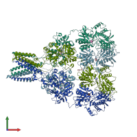 PDB entry 4u1x coloured by chain, front view.