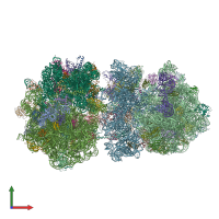 PDB entry 4u20 coloured by chain, front view.