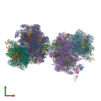 PDB entry 4u4n coloured by chain, front view.