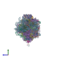 PDB entry 4u4q coloured by chain, side view.