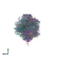 PDB entry 4u51 coloured by chain, side view.