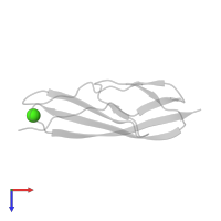 CALCIUM ION in PDB entry 4u7k, assembly 1, top view.