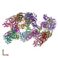 PDB entry 4u7u coloured by chain, front view.