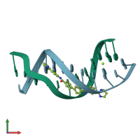 PDB entry 4u8a coloured by chain, front view.