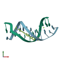 PDB entry 4u8c coloured by chain, front view.