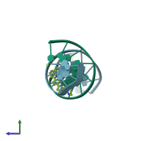 PDB entry 4u8c coloured by chain, side view.