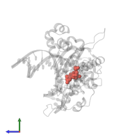 Modified residue 8OG in PDB entry 4ubb, assembly 1, side view.