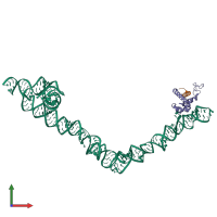 PDB entry 4ue4 coloured by chain, front view.