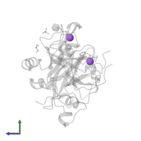 SODIUM ION in PDB entry 4ueh, assembly 1, side view.