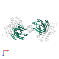 Ras-related protein Rab-11A in PDB entry 4uj4, assembly 1, top view.