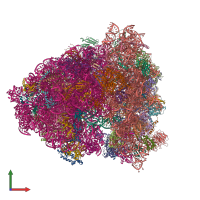 PDB entry 4ujc coloured by chain, front view.