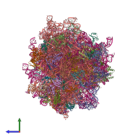PDB entry 4ujc coloured by chain, side view.