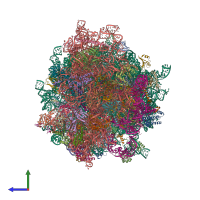 PDB entry 4ujd coloured by chain, side view.