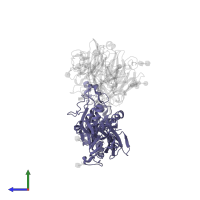Integrin beta-6 in PDB entry 4um9, assembly 1, side view.