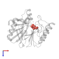 Modified residue OCS in PDB entry 4uws, assembly 1, top view.