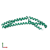 PDB entry 4uy3 coloured by chain, front view.