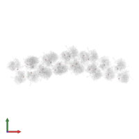 40S ribosomal protein S25 in PDB entry 4v3p, assembly 1, front view.