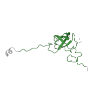 The deposited structure of PDB entry 4v5k contains 2 copies of Pfam domain PF00164 (Ribosomal protein S12/S23) in Small ribosomal subunit protein uS12. Showing 1 copy in chain L [auth AL].