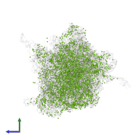 MAGNESIUM ION in PDB entry 4v6f, assembly 2, side view.