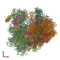 PDB entry 4v8z coloured by chain, front view.