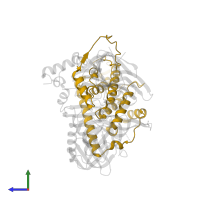 Protein Gemin2 in PDB entry 4v98, assembly 4, side view.