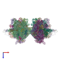 PDB entry 4w29 coloured by chain, top view.