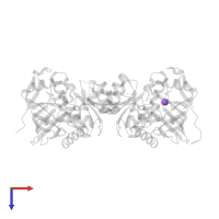 SODIUM ION in PDB entry 4w82, assembly 1, top view.