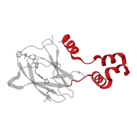 The deposited structure of PDB entry 4w9k contains 4 copies of CATH domain 1.10.750.10 (Elongin C; Chain C, domain 1) in von Hippel-Lindau disease tumor suppressor. Showing 1 copy in chain F.