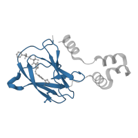 The deposited structure of PDB entry 4w9k contains 4 copies of CATH domain 2.60.40.780 (Immunoglobulin-like) in von Hippel-Lindau disease tumor suppressor. Showing 1 copy in chain F.