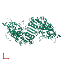 Enoyl reductase (ER) domain-containing protein in PDB entry 4we3, assembly 1, front view.