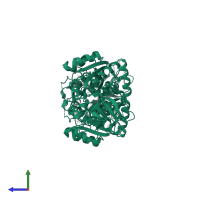 Enoyl reductase (ER) domain-containing protein in PDB entry 4we3, assembly 1, side view.