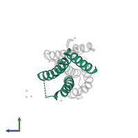 Exosome complex exonuclease RRP6 in PDB entry 4wfd, assembly 2, side view.