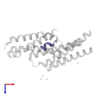 ATP-dependent RNA helicase DOB1 in PDB entry 4wfd, assembly 2, top view.