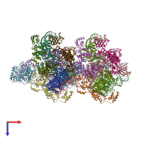 PDB entry 4wj3 coloured by chain, top view.